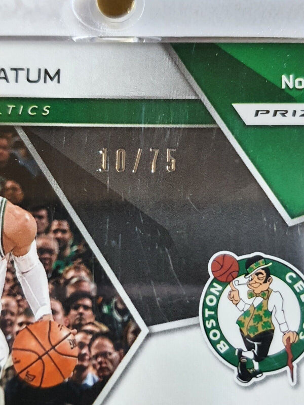 2018 Panini Spectra Jayson Tatum #20 NEON BLUE Prizm /75 - Ready to Grade