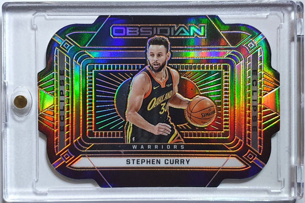 2020 Obsidian Stephen Curry #3 ORANGE Prizm /35 Die-Cut - Ready to Grade