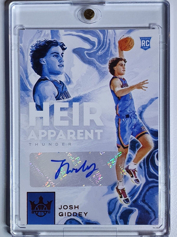 2021 Court Kings Josh Giddey Rookie AUTO RUBY /99 Heir Apparent - Rare