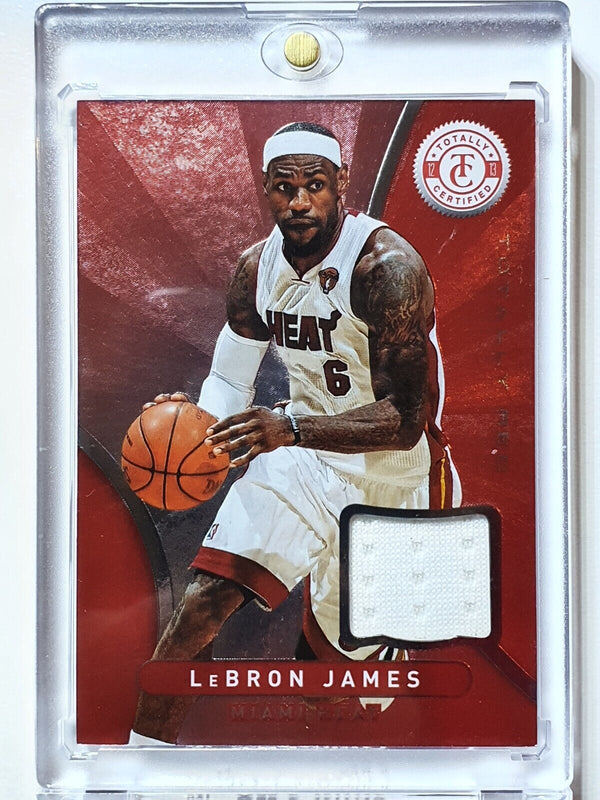 2012 Totally Certified LeBron James #PATCH RED Game Worn Jersey - Rare