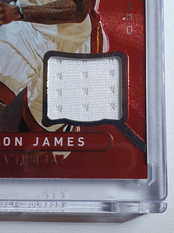 2012 Totally Certified LeBron James #PATCH RED Game Worn Jersey - Rare