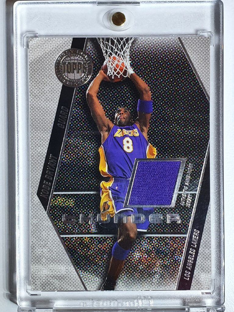 2006 Topps First Row Kobe Bryant #PATCH THUNDER /200 Game Worn Jersey