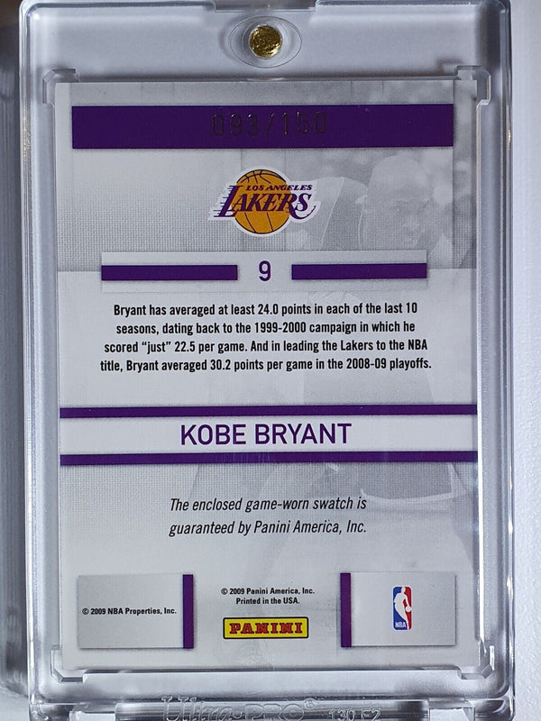 2009 Prestige Kobe Bryant #PATCH /150 Game Worn Jersey - Ready to Grade