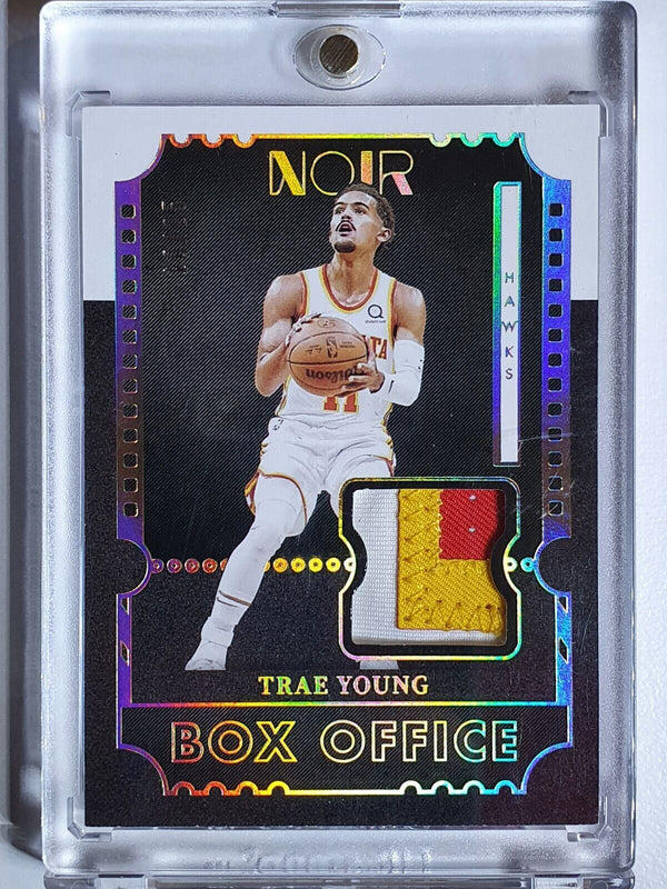 2021 Panini Noir Trae Young #PATCH PRIME /25 Jersey 3 Colors - Rare