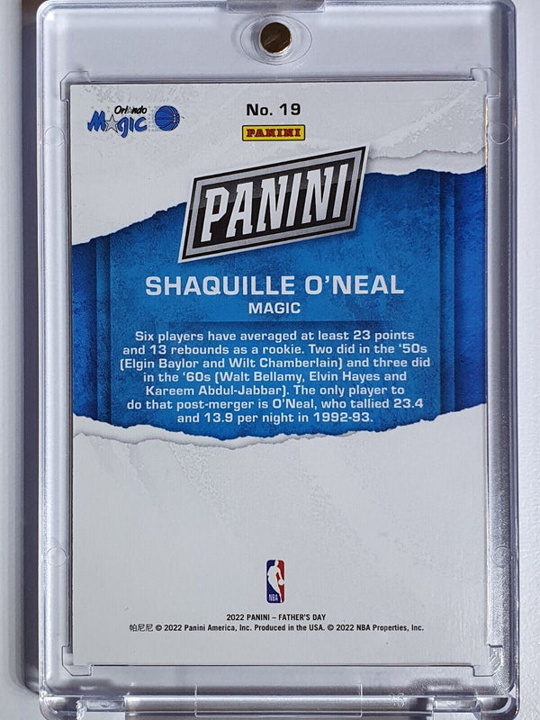 2022 Panini Shaquille O'Neal #19 PURPLE /25 Father's Day - Ready to Grade