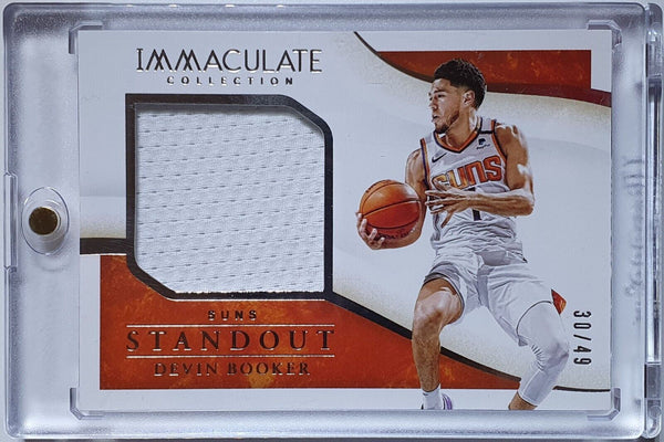 2019 Immaculate Devin Booker #PATCH /49 Game Worn Jersey - Ready to Grade