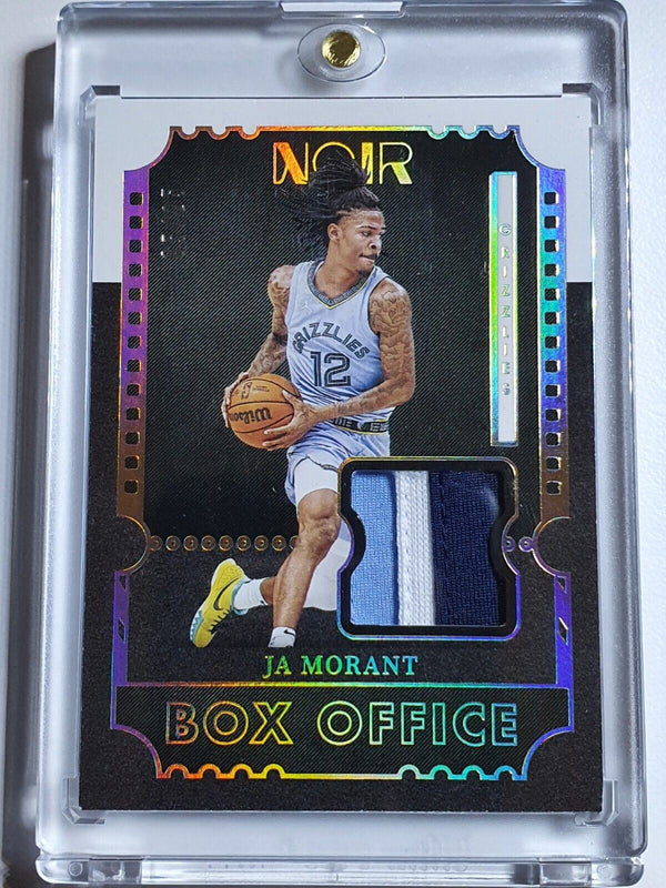 2021 Panini Noir Ja Morant PRIME #PATCH /25 3 Color Jersey Swatch - Rare