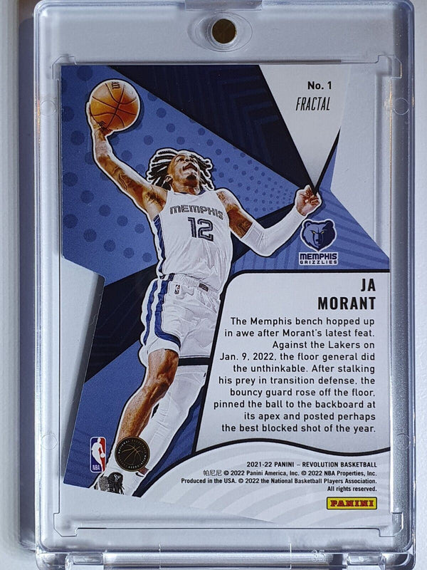 2021 Panini Revolution Ja Morant #1 FRACTAL Die Cut LIFTOFF - Ready to Grade