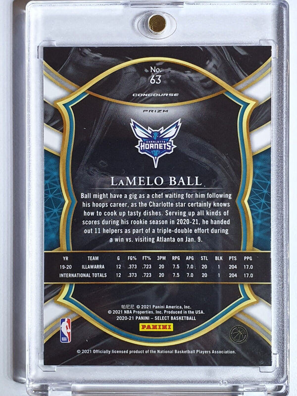 2020 Select Lamelo Ball Rookie #63 SILVER HOLO - Ready to Grade