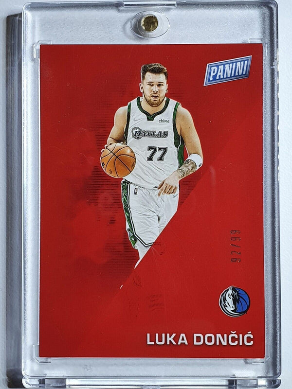 2022 Panini Luka Doncic #1 RED /99 Prizm Father's Day - Ready to Grade