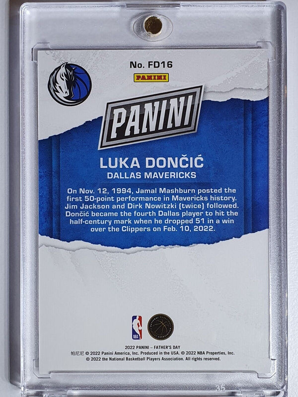 2022 Panini Luka Doncic #FD16 PURPLE /25 Father's Day - Ready to Grade