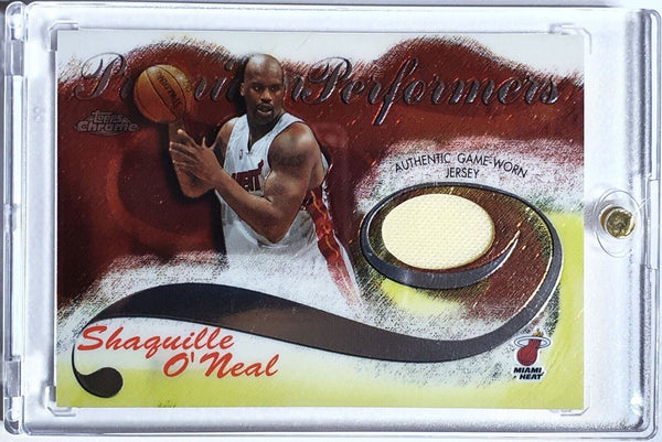 2005 Topps Chrome Shaquille O'Neal #PATCH /400 Game Worn Jersey - Rare