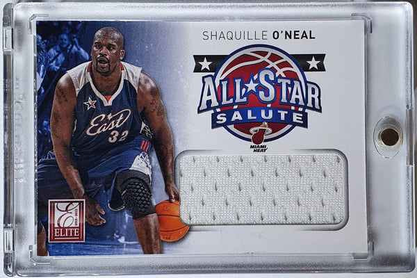 2012 Panini Elite Shaquille O'Neal #21 Game Worn Jersey Patch - Ready to Grade