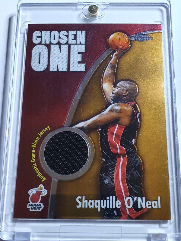2005 Topps Chrome Shaquille O'Neal #PATCH /400 Game Worn Jersey - Ready to Grade