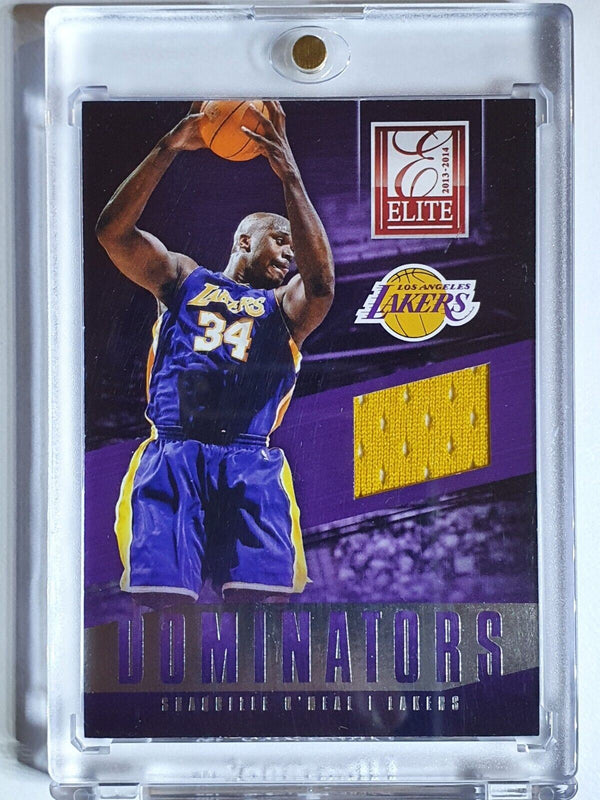 2013 Panini Elite Shaquille O'Neal #PATCH Game Worn Jersey