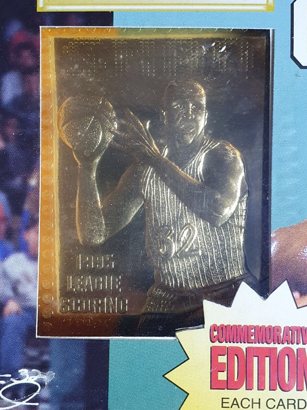 1995 Classic Shaquille O'Neal Limited Edition 23k Gold Foil - Factory Sealed Box