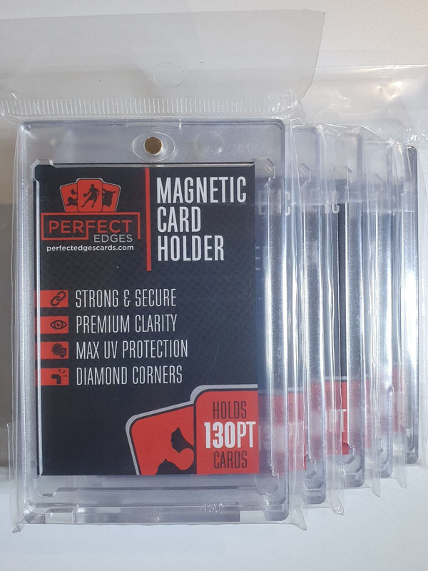 Perfect Edges - 5 x 130PT Magnetic Trading Card Holders (aka One Touch Cases)