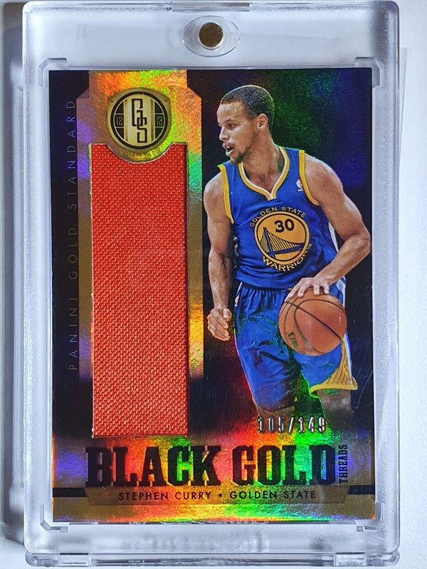 2012 Panini Gold Standard Stephen Curry #PATCH /149 Game Worn Jersey - Rare