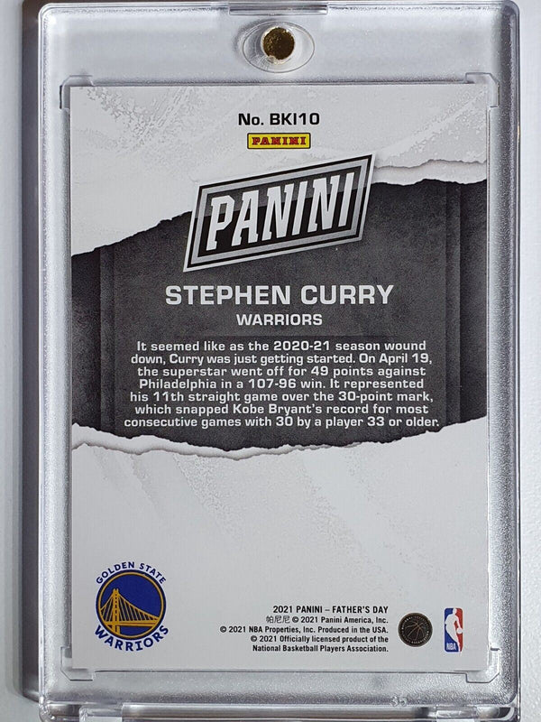 2021 Panini Stephen Curry #BKI10 CRACKED ICE Holo /50 - Ready to Grade