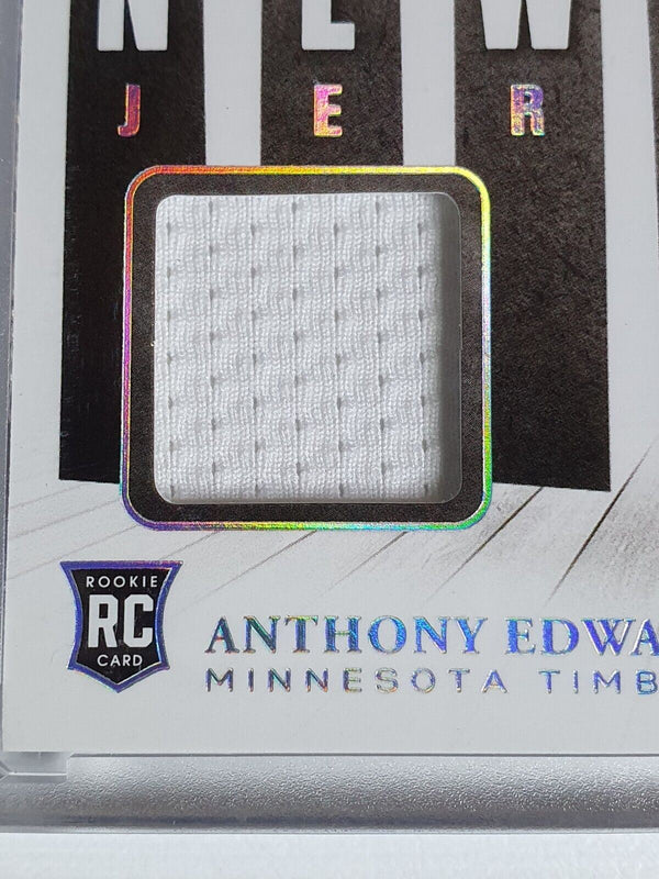 2020 Noir Anthony Edwards Rookie #PATCH /99 New Wave Jersey RC - Rare Gem