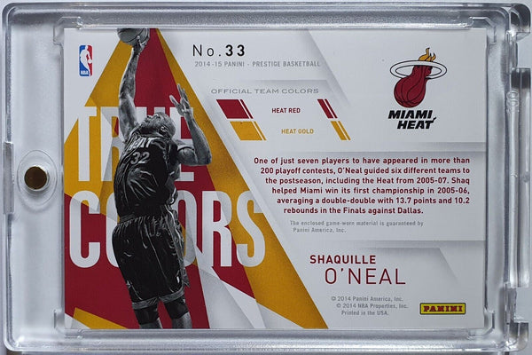 2014 Prestige Shaquille O'Neal #33 #PATCH /99 Game Worn Jersey - Rare