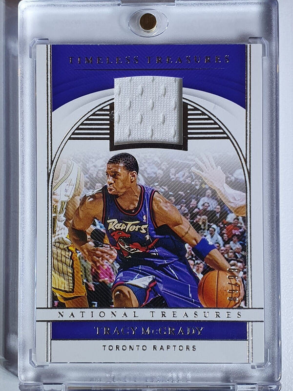 2019 Panini National Treasures Tracy McGrady #PATCH /99 Game Worn Jersey - Rare