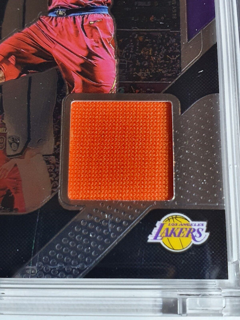 LeBron James 2019-20 Panini Prizm Sensational Swatches BGS 9 hot Game Worn Patch