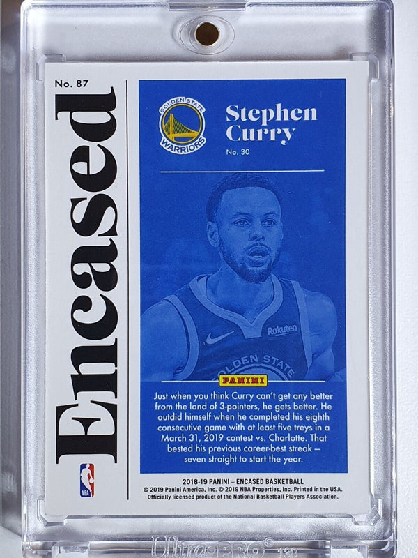 2018 Encased Stephen Curry #87 SILVER FOIL /99 - Ready to Grade