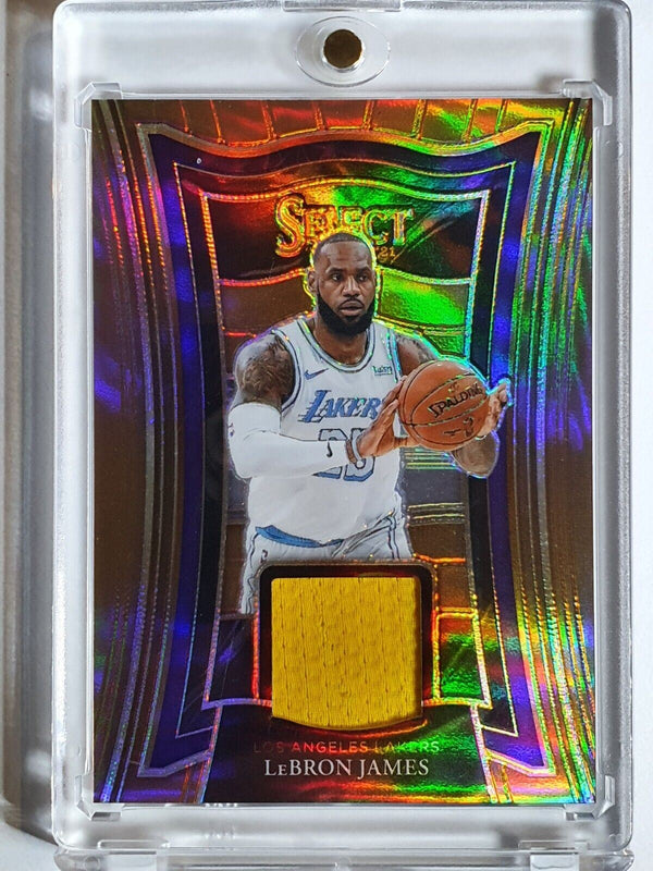 2020 Select LeBron James #PATCH COPPER /49 Game Worn Jersey - Ready to Grade