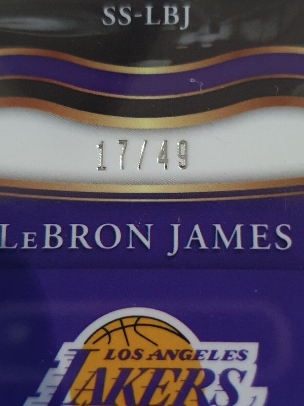 2020 Select LeBron James #PATCH COPPER /49 Game Worn Jersey - Ready to Grade