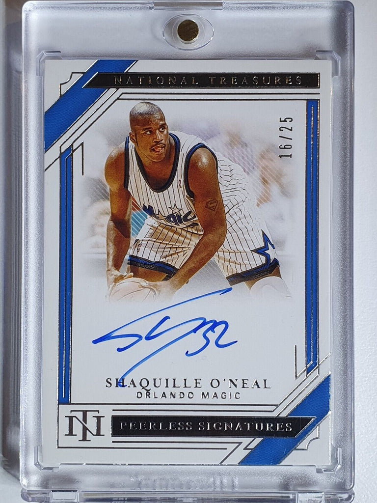 2020 National Treasures Shaquille O'Neal AUTO /25 Peerless 2020 National Treasures Shaquille O'Neal AUTO /25 Peerless