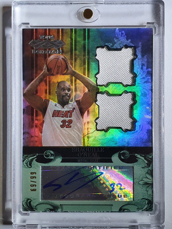 2007 Topps Echelon Shaquille O'Neal AUTO DUAL PATCH /99 - Ready for Grading