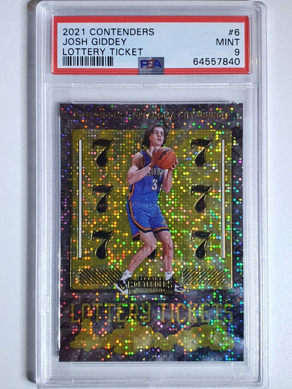 2021 Contenders Josh Giddey Rookie #6 Lottery Ticket RC - PSA 9 (POP 4)