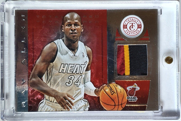 2013 Totally Certified Ray Allen PRIME #PATCH RED /25 Game Worn Jersey - Rare