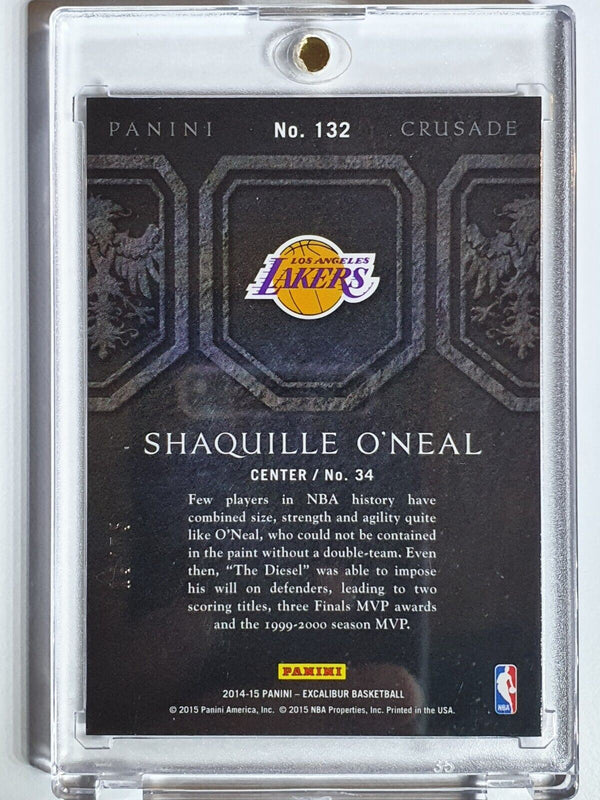 2014 Panini Excalibur Shaquille O'Neal #132 PURPLE /75 Prizm - Ready to Grade