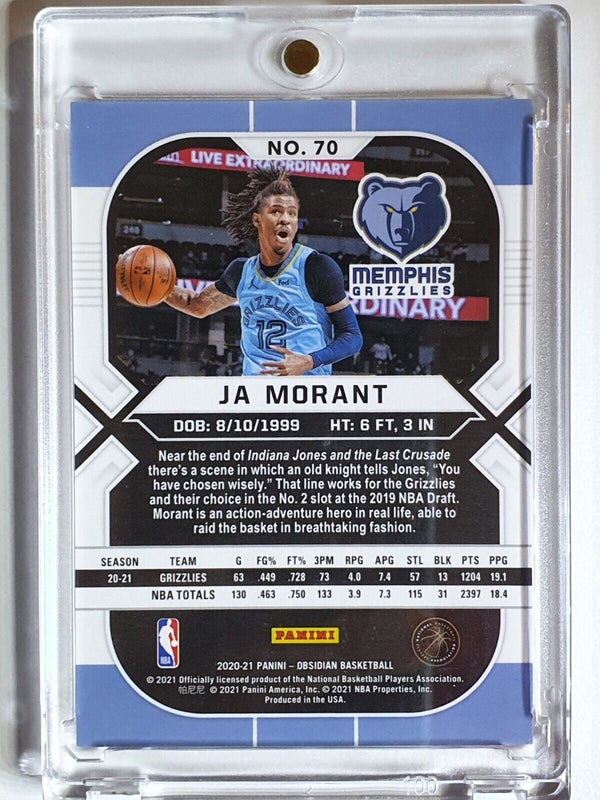 2020 Panini Obsidian Ja Morant #70 RED FLOOD - Ready to Grade