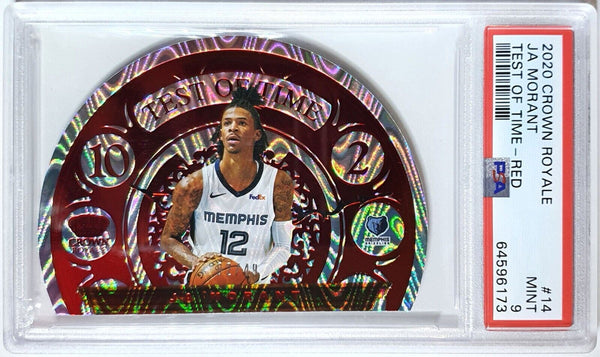 2020 Crown Royale Ja Morant #14 RED CRYSTAL /49 - PSA 9 (POP 1)
