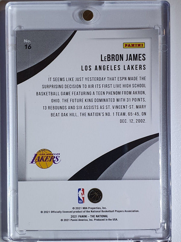 2021 Panini LeBron James #16 SONIC DISCS Holo /25 - Ready to Grade