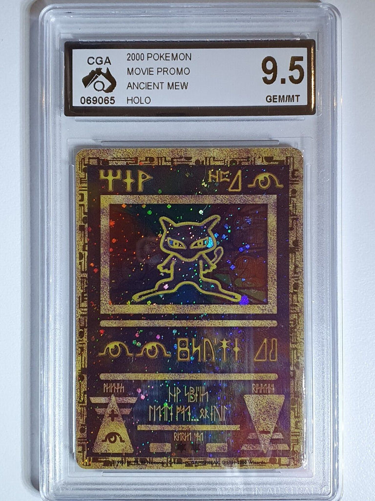 2000 Pokemon Movie Promo Ancient Mew HOLO - CGA 9.5 Perfect Edges Cards 2000 Pokemon Movie Promo Ancient Mew HOLO - CGA 9.5 Perfect Edges Cards