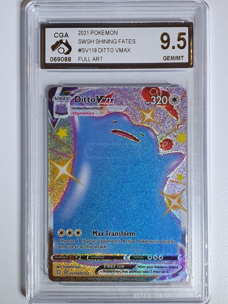ditto pokemon card full art Pokemon Ditto Vmax Full Art #SV119 Shining Fates