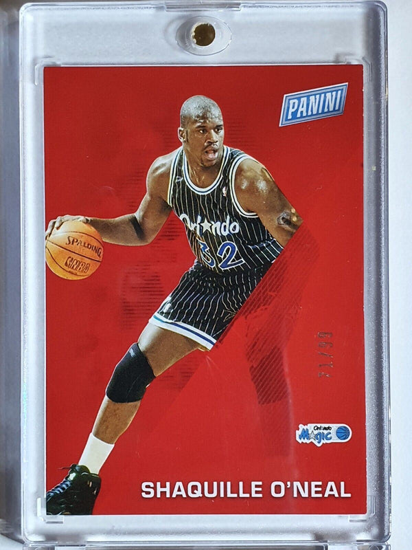 2022 Panini Shaquille O'Neal #19 RED /99 Prizm Father's Day - Rare