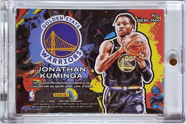 2021 Panini Court Kings Jonathan Kuminga #PATCH Rookie Expression Jersey - Rare