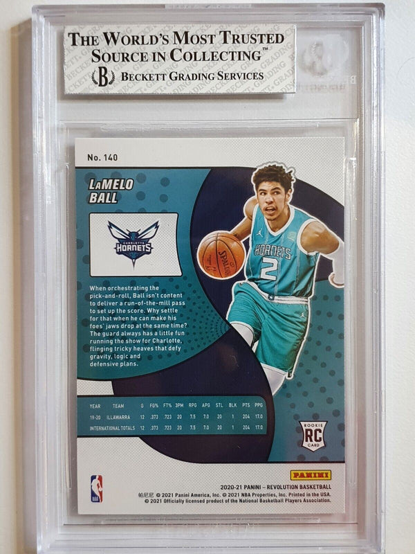 2020 Panini Revolution Lamelo Ball Rookie #140 RC - BGS 8 (POP 1)