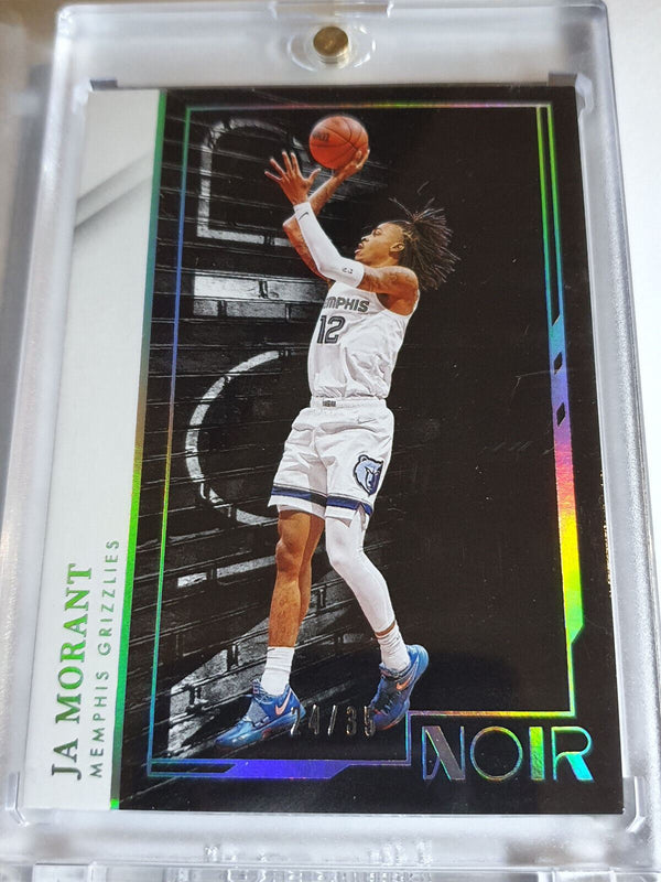 2021 Panini Noir Ja Morant #28 SILVER /35 HOLO Association Edition - RARE