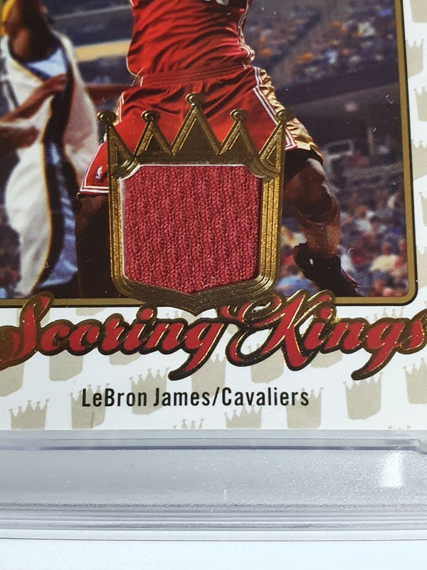 2007 Fleer Ultra Lebron James #PATCH Game Worn Jersey - PSA 9 (POP 6)