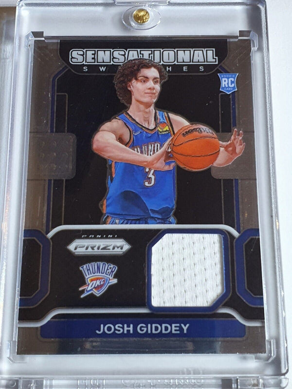 2021 Prizm Josh Giddey Rookie #PATCH Sensational Swatches Jersey - Rare