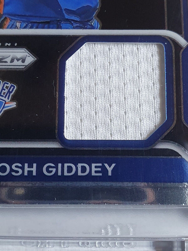 2021 Prizm Josh Giddey Rookie #PATCH Sensational Swatches Jersey - Rare