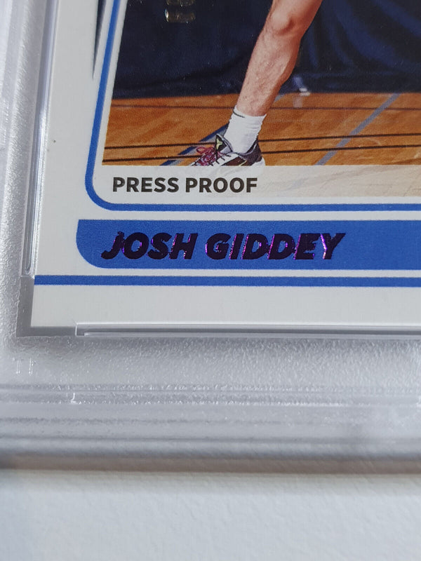 2021 Donruss Josh Giddey Rookie PRESS PROOF PURPLE /199 - PSA 9 (POP 1)