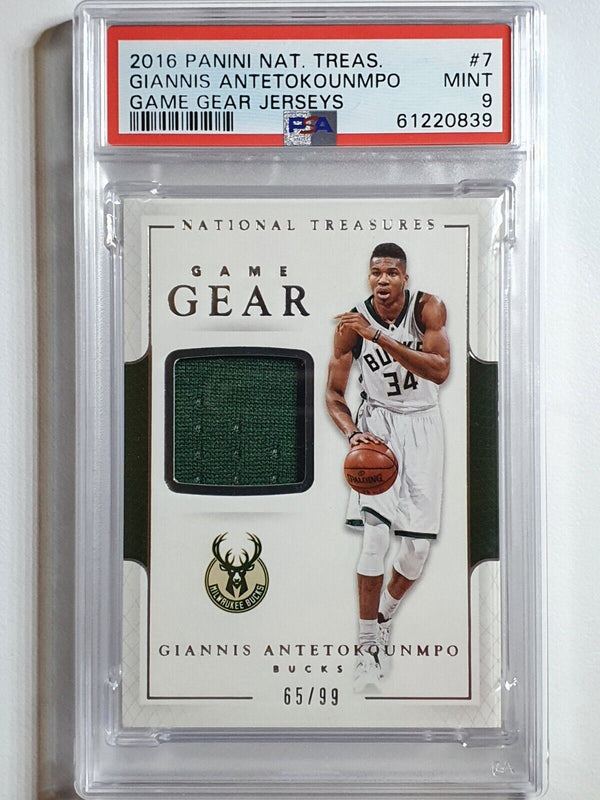 2016 National Treasures Giannis Antetokounmpo #PATCH /99 - PSA 9 (POP 1)