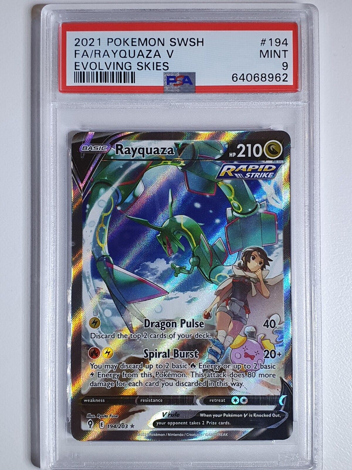 Rayquaza hotsell V Alt Art Evolving Skies 194/203